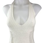 Urban Outfitters Out From Under White Crochet Halter Sleeveless Romper Shorts S Photo 2