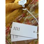 Hemant and Nandita Nova Bodysuit in Mustard Multi X-Small New Womens Blouse Top Photo 8