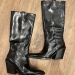 ZARA Knee-High Boots Black Photo 1