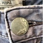 Free People  Skinny Moto Jeans Women's 27 Washed Gray Soft Stretch Zip Hem EUC Photo 3