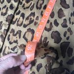 CHAPS XL Leopard Print Button Front Cotton Blouse Long Sleeve Safari Shirt Photo 7