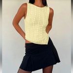 SheIn Asymmetrical Lace Semi Sheer Tank Top Photo 3