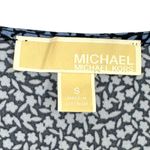 Michael Kors  | Small | Cornflower + Navy Blue Sleeveless Criss-Cross V-Neck Top Photo 2