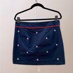 Vineyard Vines Navy Embroidered Sail Boat Skirt Size 10 Photo 1