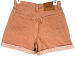 Levi's  954 Orange Tab Tan Roll Cuffed Denim High Waist Shorts Size 9 Photo 3