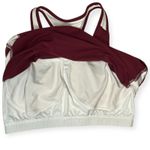 Nike Dri-FIT Airbone Racerback Tank Top Maroon White Sz Large Running Training Photo 4