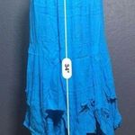 Etc.Boho Maxi Skirt size OS Asymmetric High Photo 4