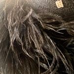 Nordstrom Italy Wide Brim Rhinestone Feather Church Wedding Formal Hat Black New Photo 3