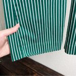 H&M -`♡´- Free!  Cropped Green White Stripe Trouser Pant Size 2 Photo 7