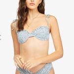 Billabong NEW Shirred Fiji Cheeky Bikini Bottoms in Blue Size L Photo 0