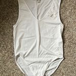 J.Crew  white v neck sleeveless layering bodysuit Photo 3