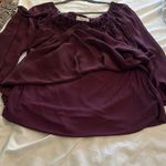 Bailey 44 large flowy boat neck top dressy fun sheer sleeves lined bodice Photo 3