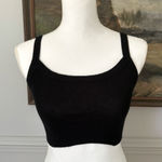 Free People  Black Cropped Tank Top Photo 0
