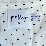 Princess Polly Polly Black and White Polka Dot V-Neck Tiered‎ Dress Size 12 Photo 6