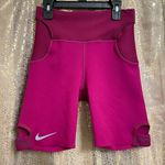 Nike Womens City Ready Running 7" Compression Shorts Berry Fuchsia Small NWOT Photo 0