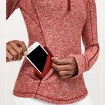 Lululemon Run Briskly 1/2 Zip Heathered Core Red Photo 5