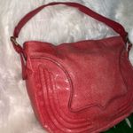 Jessica Simpson Red Embossed Crossbody Bag Photo 3