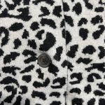 Nation Ltd  Kelly Blazer‎ Leopard Cardigan Sweater Wool Blend Sz Small Thick Knit Photo 4