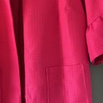 Jessica London Jacket 24W Pink Open Quilted Ruffle Feminine Bright Shabby Chic Photo 8