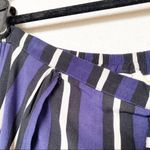 Maeve Striped Open Side Slit Pull On Elastic Waist Pants Size XS Photo 5