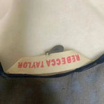 Rebecca Taylor  Silk Navy Mermaid Tank Sleeveless Blouse Size 2 Photo 8