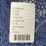 Anthropologie NWT Holding Horses  Crotchet Shift Dress in Navy‎ Size Extra Small Photo 5