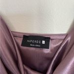 Paperoc satin look y2k tank cowl neck sz L Purple Size L Photo 2