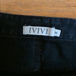 VICI IVIVI black distressed denim skirt size M Photo 3