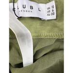 Club L  - Risk It All Cami Cowl Neck Asymmetric Hem Satin Midi Dress in Green Photo 3