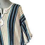 Vintage Embroidered Kaftan Muumuu Boho Hippie Poncho Dress | Cover up Free Sz Blue Size undefined Photo 6