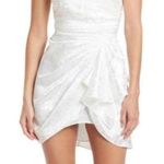 Ronny Kobo June Satin Jacquard Mini Dress White Womens Size Small Photo 0