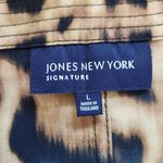 Jones New York Leopard Print Top with Tie Waist NWOT Size Large Leopard Top Photo 6