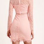 Lulus  Appetite For Seduction Lace Dress Blush Pink Wedding, Graduation, College Photo 15