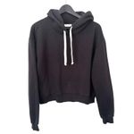ITALIC Cropped Cloudfleece Hoodie Black Medium Photo 1