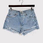 AGOLDE Womens Shorts Blue Denim Parker Vintage Cut Off Button Fly Distressed 26 Photo 1
