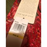 Band of Gypsies  NWT Red Floral Smocked Crop Top Short Sleeve Size M Photo 4