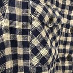 Nordstrom Sisstr Revolution Navy Blue Checkin Along Woven Jacket Shacket Photo 4