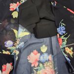 LPA  Button Up Midi Dress in Midnight Roses Photo 8