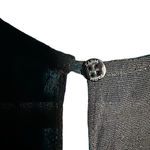 Farm Rio Black Short Sleeve Jumpsuit Rayon Crepe Keyhole Small Wide Leg V Neck Photo 6