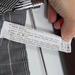 ZARA Side Stripe Black White Plaid Cropped Trouser Pants Womens Size Medium Photo 8