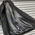 Bernardo Black Wool Blend Long Coat Women’s Large Classic Button Front Overcoat Photo 2