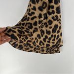 Mable Leopard Print Padded Bust Cowl Neck Open Back Satin Mini Dress Mob Wife Tan Size M Photo 2