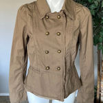 Loft Ann Taylor Olive Tan Utility Jacket Photo 0