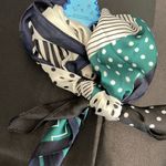 Sunday State | Black, Navy, White & Green Geometric Design Scarfs✨ Black Photo 3