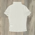 Paige  Women’s Ivory White High Neck Modal Short Sleeve Top Shirt Size XS Photo 5