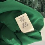 Alice + Olivia Avila Sequin Crop Top in Basil Size Medium Photo 8