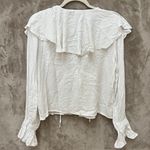Nasty Gal Frill Neck Tie White Blouse Photo 8