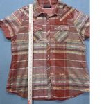 North River Outfitters Women's Size Large Red Geometric Plaid Western Snap Shirt Photo 6