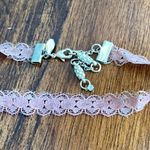 EXPRESS  Choker Necklace Lacy Mauve Pink Purple Lace Adjustable Length O/S EUC Photo 3