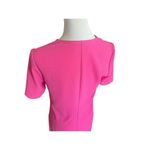 Charles Henry Womens  Textured Pink V Neck Sheath Dress - Sz S Photo 1